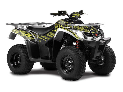 KYMCO 400 MXU ATV ERASER GRAPHIC KIT NEON GREY