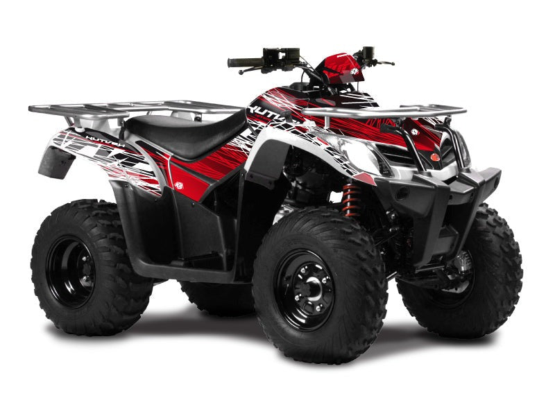 KYMCO 400 MXU ATV ERASER GRAPHIC KIT RED WHITE