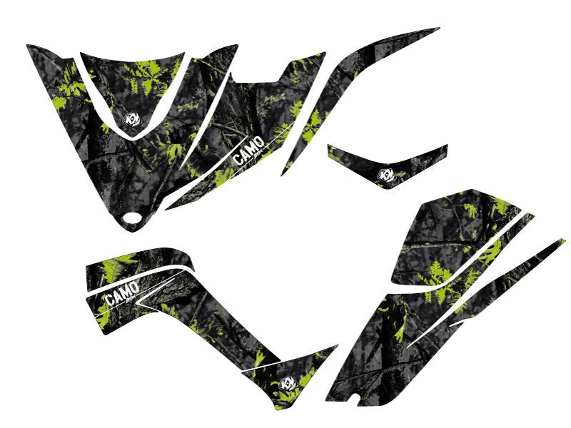 KYMCO 450 MAXXER ATV CAMO GRAPHIC KIT BLACK GREEN