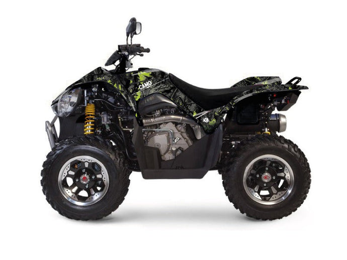 KYMCO 450 MAXXER ATV CAMO GRAPHIC KIT BLACK GREEN