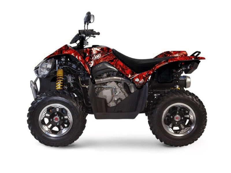 Chargez l&#39;image dans la visionneuse de la galerie, KYMCO 450 MAXXER ATV CAMO GRAPHIC KIT RED
