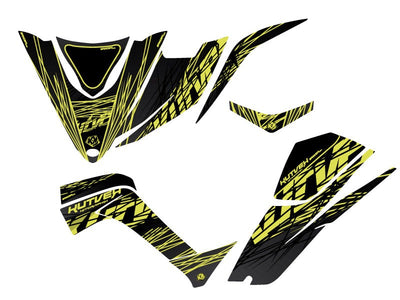 KYMCO 450 MAXXER ATV ERASER GRAPHIC KIT NEON GREY