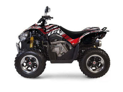 KYMCO 450 MAXXER ATV ERASER GRAPHIC KIT RED WHITE