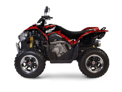 KYMCO 450 MAXXER ATV PREDATOR GRAPHIC KIT RED BLACK