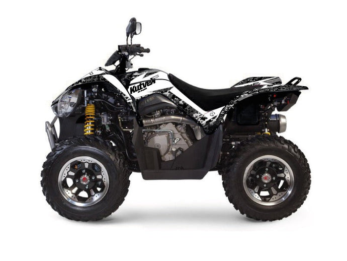 KYMCO 450 MAXXER ATV PREDATOR GRAPHIC KIT WHITE