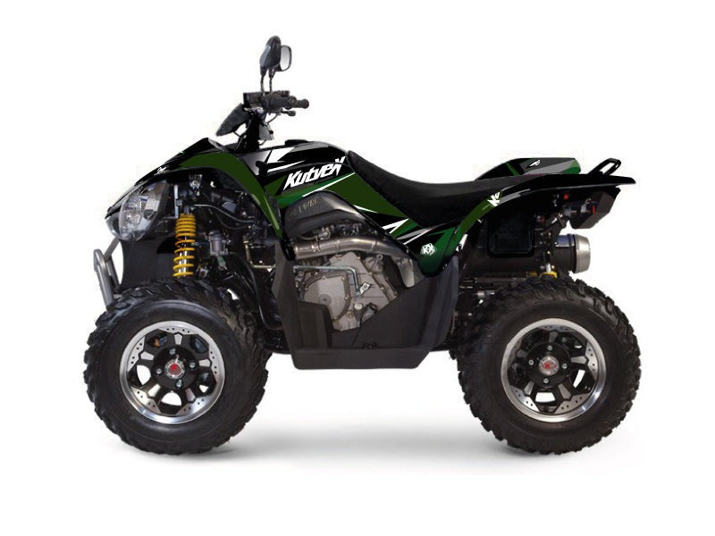 KYMCO 450 MAXXER ATV STAGE GRAPHIC KIT BLACK GREEN