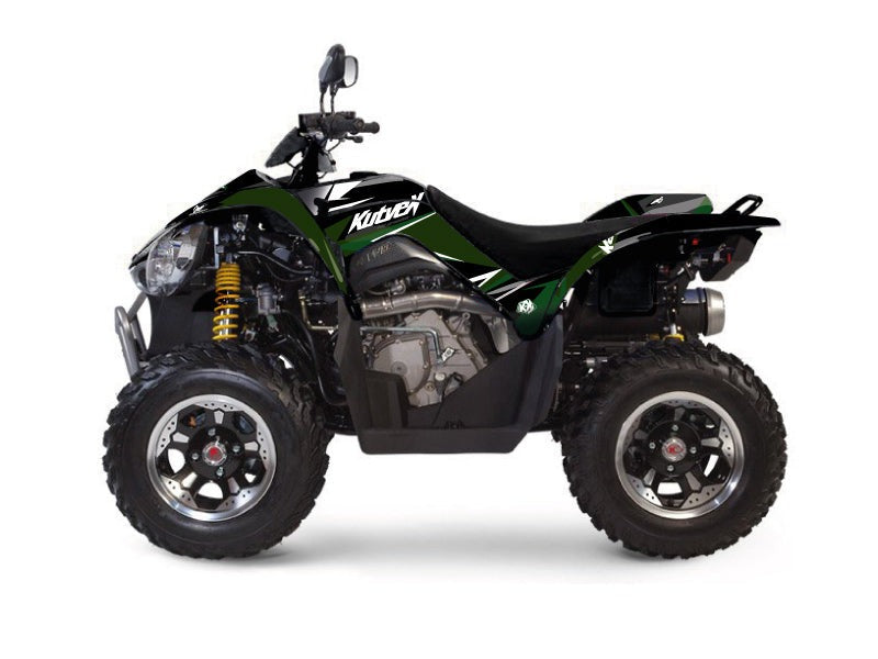 Chargez l&#39;image dans la visionneuse de la galerie, KYMCO 450 MAXXER ATV STAGE GRAPHIC KIT BLACK GREEN
