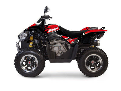 KYMCO 450 MAXXER ATV STAGE GRAPHIC KIT RED BLACK