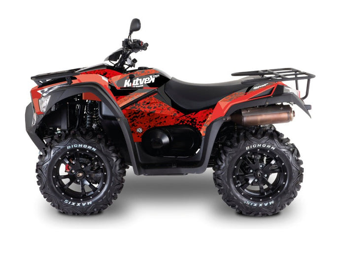 KYMCO 550 MXU ATV PREDATOR GRAPHIC KIT RED BLACK