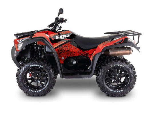 KYMCO 550 MXU ATV PREDATOR GRAPHIC KIT RED BLACK