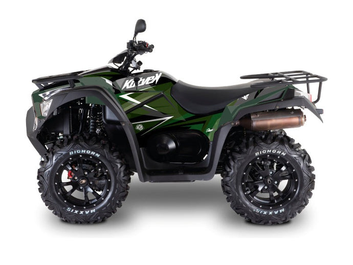 KYMCO 550 MXU ATV STAGE GRAPHIC KIT BLACK GREEN