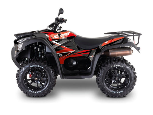 KYMCO 550 MXU ATV STAGE GRAPHIC KIT RED BLACK