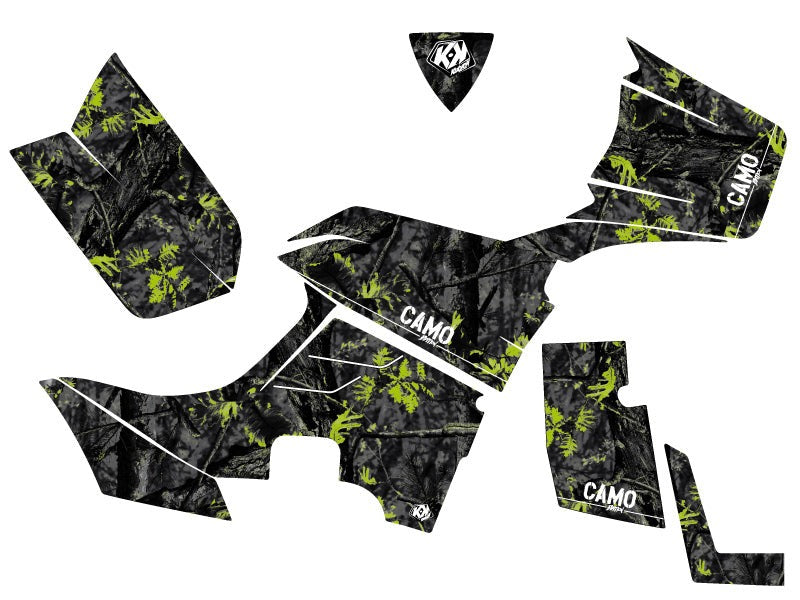 KYMCO 700 MXU ATV CAMO GRAPHIC KIT BLACK GREEN
