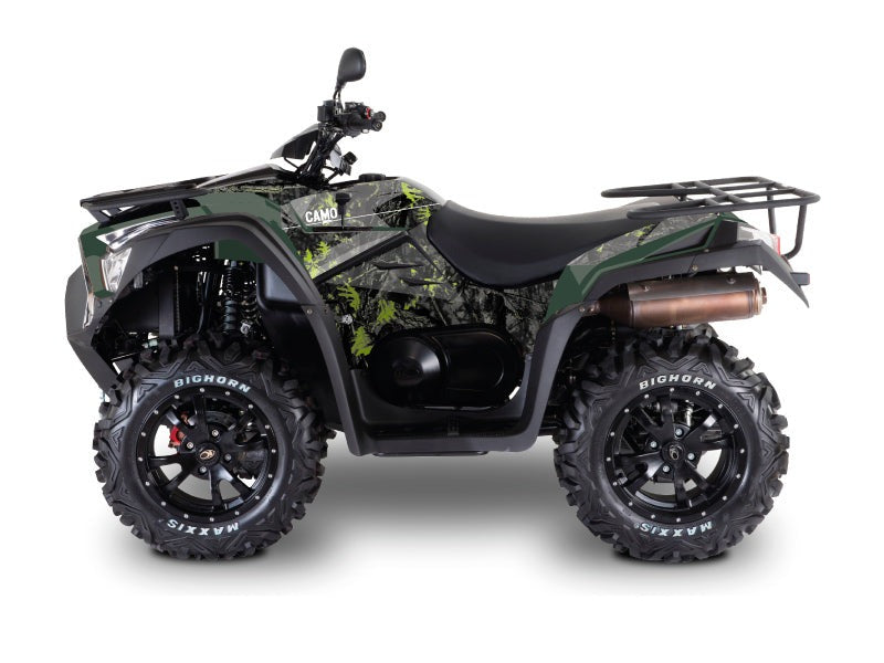 Chargez l&#39;image dans la visionneuse de la galerie, KYMCO 700 MXU ATV CAMO GRAPHIC KIT BLACK GREEN
