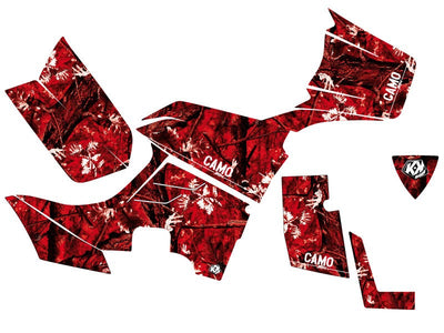 KYMCO 700 MXU ATV CAMO GRAPHIC KIT RED