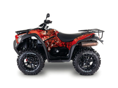 KYMCO 700 MXU ATV CAMO GRAPHIC KIT RED