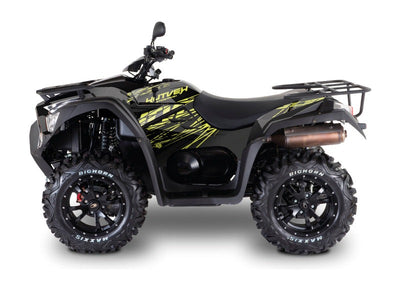 KYMCO 700 MXU ATV ERASER GRAPHIC KIT NEON GREY