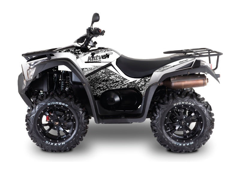 KYMCO 700 MXU ATV PREDATOR GRAPHIC KIT WHITE
