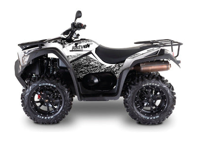KYMCO 700 MXU ATV PREDATOR GRAPHIC KIT WHITE