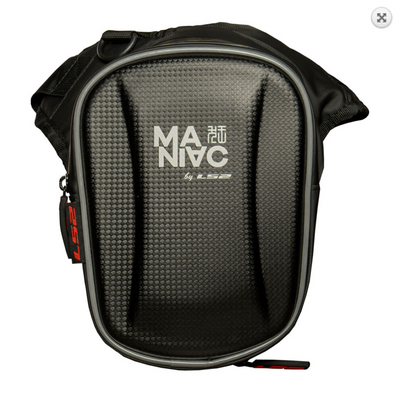 LS2 LLB-03 LEG BAG 900D FILM/PVC CARBON GRAIN BLACK 4.5L 7LLB030000002