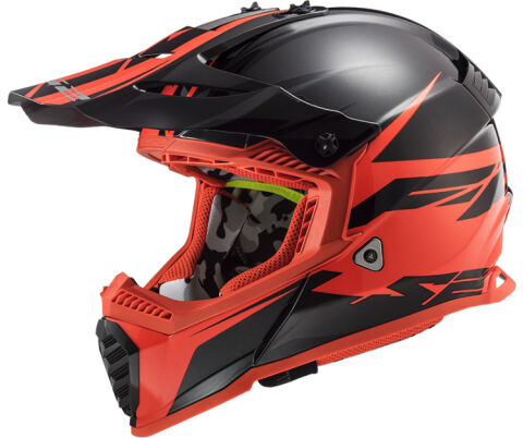 LS2 MX437 FAST EVO ROAR MATT BLACK RED 404373232