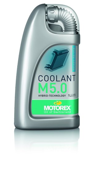 MOTOREX COOLANT M5.0 READY TO USE 1 ltr (10) GREEN/BLUE COLOUR 