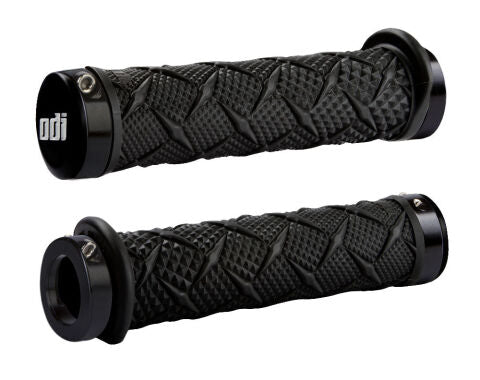 ODI GRIPS X-TREME ATV GRIPS 130MM BLACK W/BLACK LOCK-ON BONUS PACK BLACK W/BLACK CLAMPS