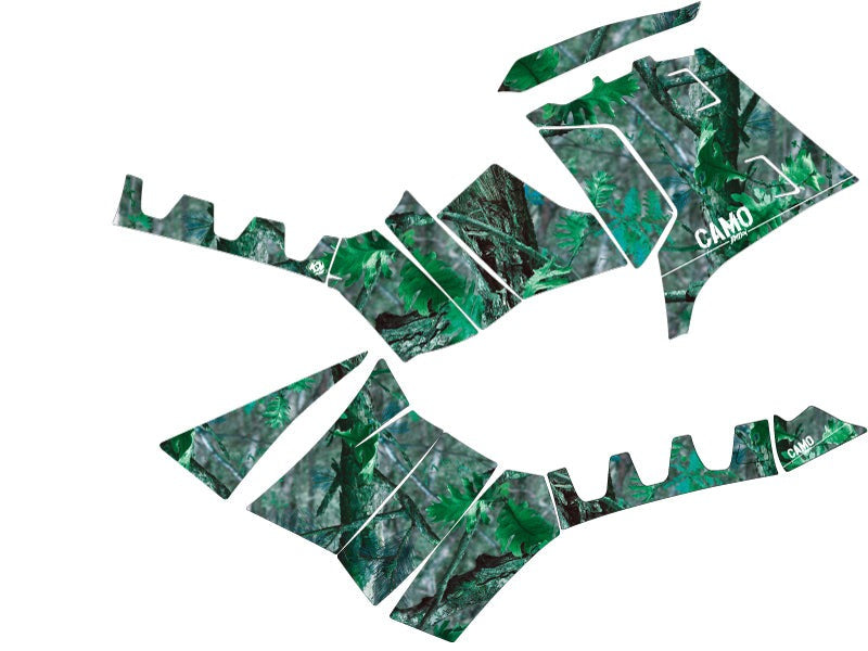 Chargez l&#39;image dans la visionneuse de la galerie, POLARIS 1000 SPORTSMAN FOREST ATV CAMO GRAPHIC KIT GREEN
