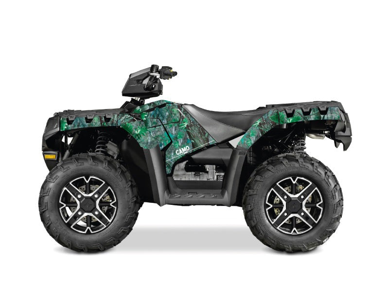 POLARIS 1000 SPORTSMAN FOREST ATV CAMO GRAPHIC KIT GREEN
