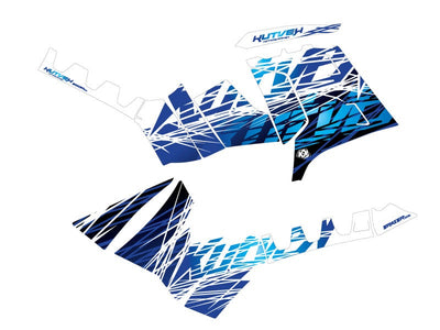POLARIS 1000 SPORTSMAN FOREST ATV ERASER GRAPHIC KIT BLUE