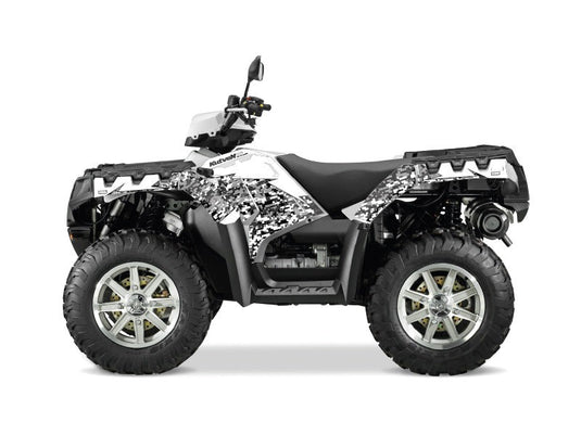 POLARIS 1000 SPORTSMAN FOREST ATV PREDATOR GRAPHIC KIT WHITE