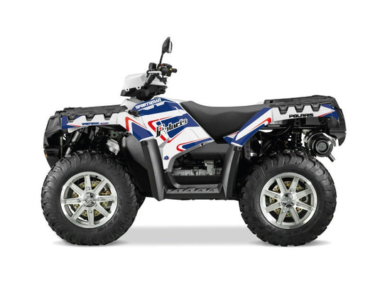 POLARIS 1000 SPORTSMAN TOURING ATV VINTAGE GRAPHIC KIT BLUE