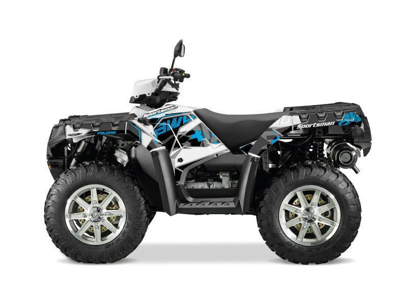 POLARIS 1000 SPORTSMAN TOURING ATV VISOR GRAPHIC KIT BLUE