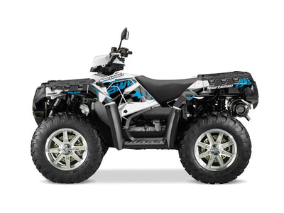 POLARIS 1000 SPORTSMAN TOURING ATV VISOR GRAPHIC KIT BLUE