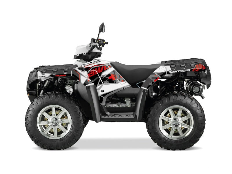 POLARIS 1000 SPORTSMAN TOURING ATV VISOR GRAPHIC KIT RED