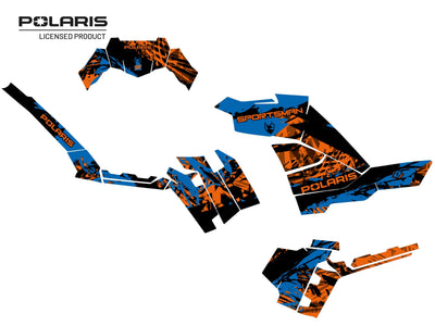 POLARIS 1000 SPORTSMAN XP FOREST ATV CHASER GRAPHIC KIT BLUE
