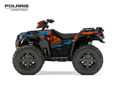 POLARIS 1000 SPORTSMAN XP FOREST ATV CHASER GRAPHIC KIT BLUE