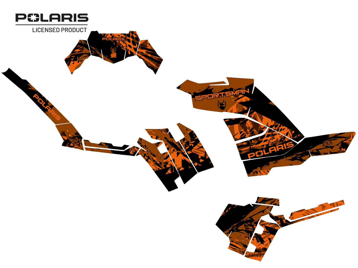 POLARIS 1000 SPORTSMAN XP FOREST ATV CHASER GRAPHIC KIT COPPER