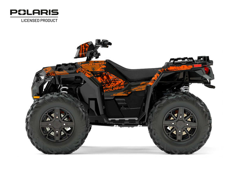 Laden Sie das Bild in Galerie -Viewer, POLARIS 1000 SPORTSMAN XP FOREST ATV CHASER GRAPHIC KIT COPPER
