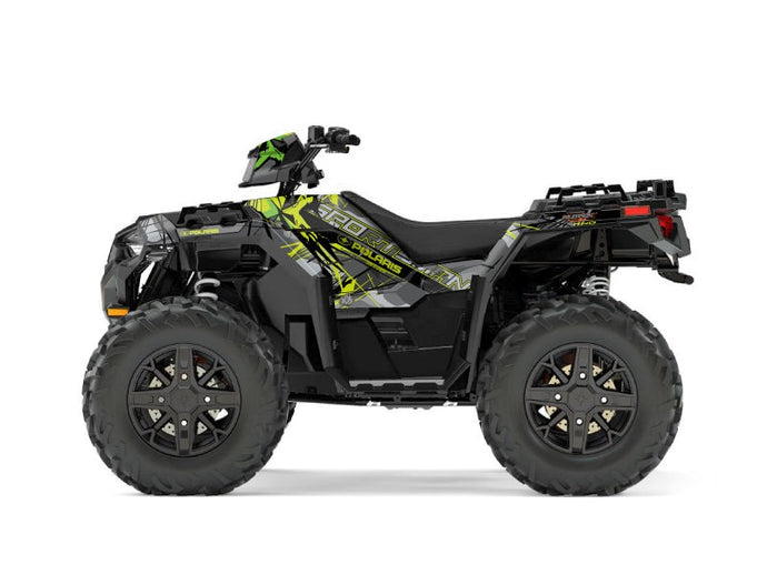 POLARIS 1000 SPORTSMAN XP FOREST ATV EVIL GRAPHIC KIT GREY GREEN