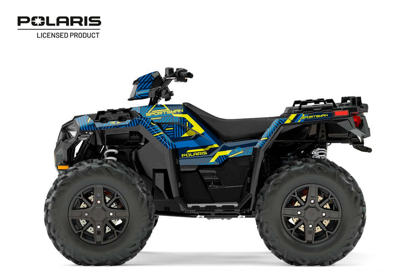 Chargez l&#39;image dans la visionneuse de la galerie, POLARIS 1000 SPORTSMAN XP FOREST ATV GRAPHIC KIT BLUE
