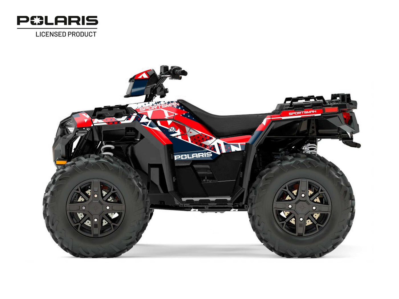 POLARIS 1000 SPORTSMAN XP FOREST ATV STUN GRAPHIC KIT WHITE
