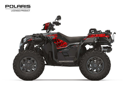 POLARIS 1000 SPORTSMAN XP S FOREST ATV CHASER GRAPHIC KIT BLACK