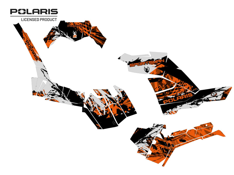 Chargez l&#39;image dans la visionneuse de la galerie, POLARIS 1000 SPORTSMAN XP S FOREST ATV CHASER GRAPHIC KIT GREY
