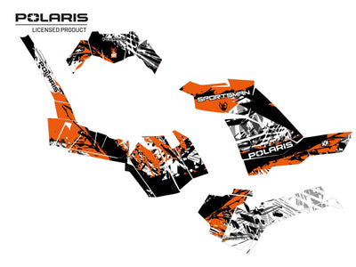 POLARIS 1000 SPORTSMAN XP S FOREST ATV CHASER GRAPHIC KIT ORANGE