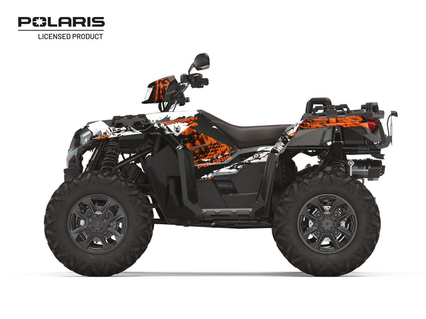 POLARIS 1000 SPORTSMAN XP S FOREST ATV CHASER GRAPHIC KIT WHITE