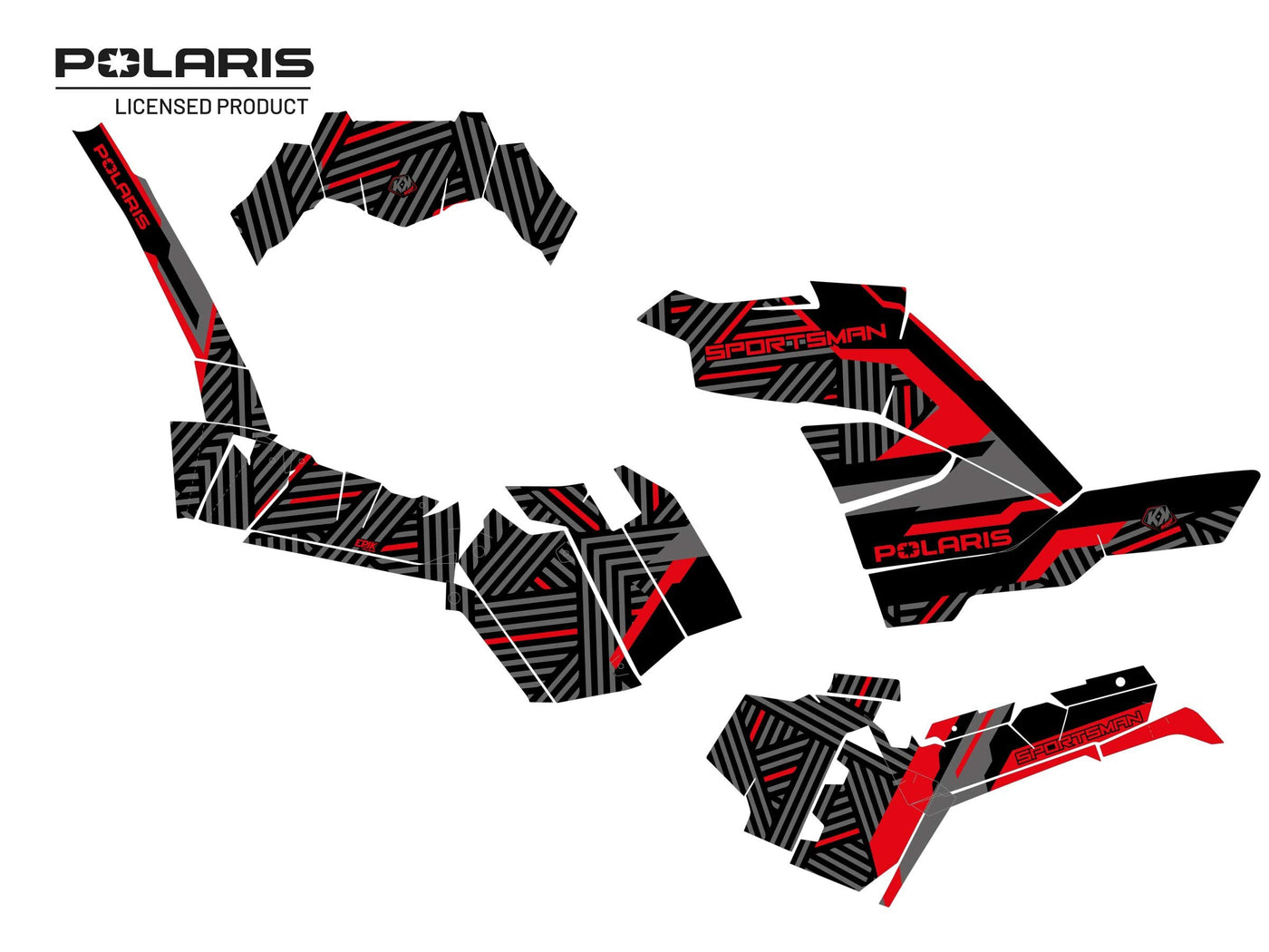 POLARIS 1000 SPORTSMAN XP S FOREST ATV EPIK GRAPHIC KIT BLACK