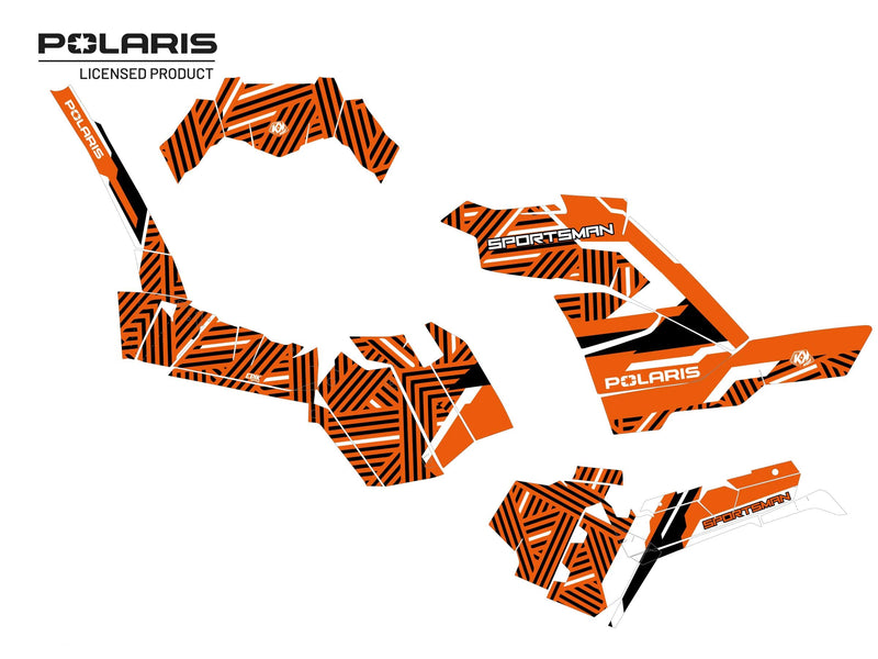 Laden Sie das Bild in Galerie -Viewer, POLARIS 1000 SPORTSMAN XP S FOREST ATV EPIK GRAPHIC KIT ORANGE
