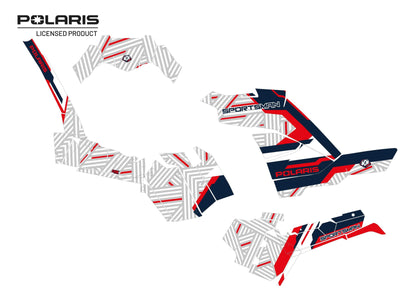 POLARIS 1000 SPORTSMAN XP S FOREST ATV EPIK GRAPHIC KIT WHITE