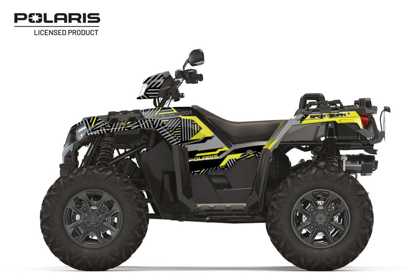 Laden Sie das Bild in Galerie -Viewer, POLARIS 1000 SPORTSMAN XP S FOREST ATV GRAPHIC KIT YELLOW
